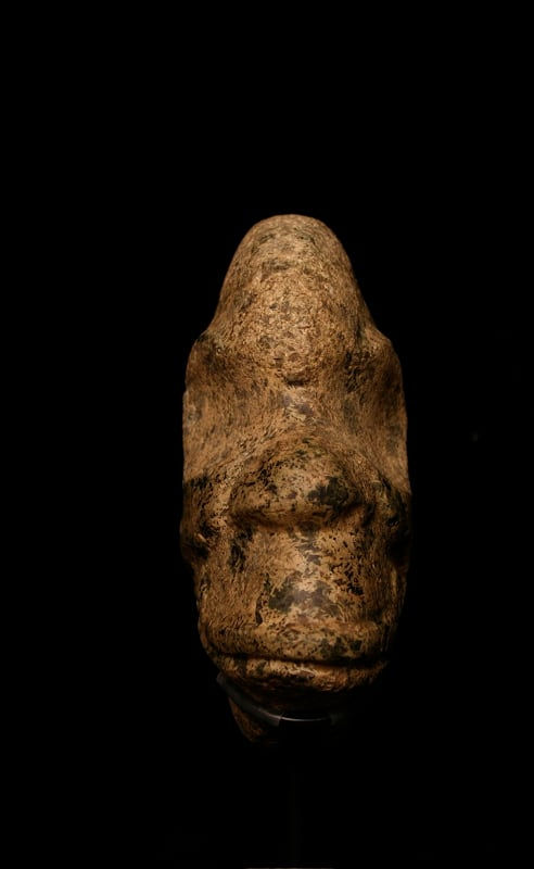 Veracruz Stone Hacha Depicting a Head, 200 CE - 600 CE