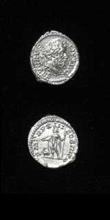 Silver Denarius of Emperor Septimius Severus, 198 CE - 211 CE
