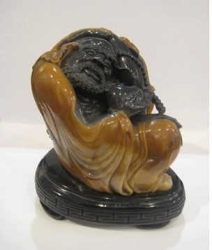 Agate Carving of a Monk, 1800 BCE - 1900 CE