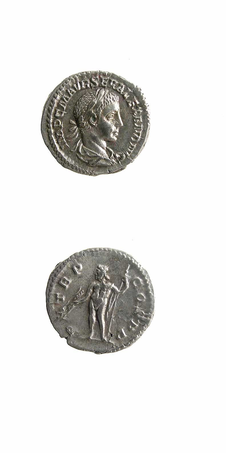 Silver Denarius of Emperor Severus Alexander, 222 CE - 238 CE