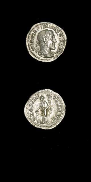 Silver Denarius of Emperor Maximinus I, 235 CE - 238 CE