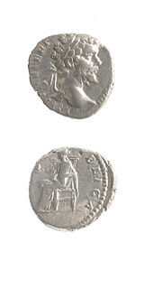 Silver Denarius of Emperor Septimius Severus, 193 CE - 198 CE