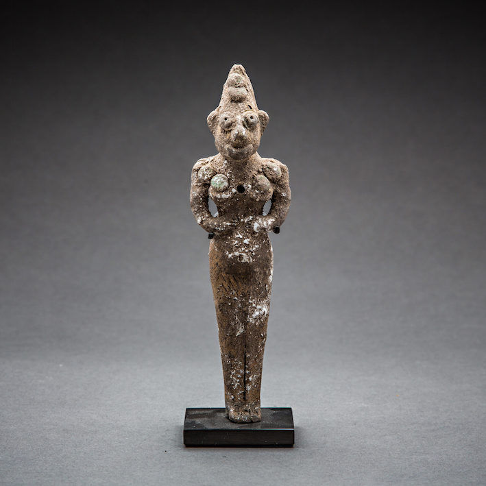 Indus Valley Terracotta Figurine of a Male Deity, 2800 BCE - 2000 BCE