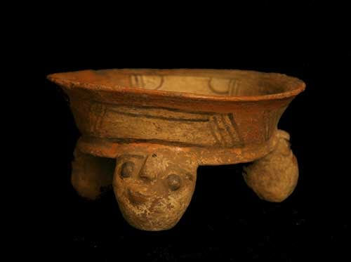 Terracotta Tripod Bowl, 1000 CE - 1500 CE