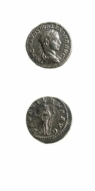 Silver Denarius of Emperor Severus Alexander, 222 CE - 228 CE