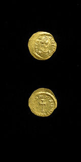 Byzantine Gold Tremissis of Emperor Maurice Tiberius, 582 CE - 602 CE