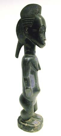 Baule Wooden Blolo Bla Spirit Wife Sculpture, 20th Century CE