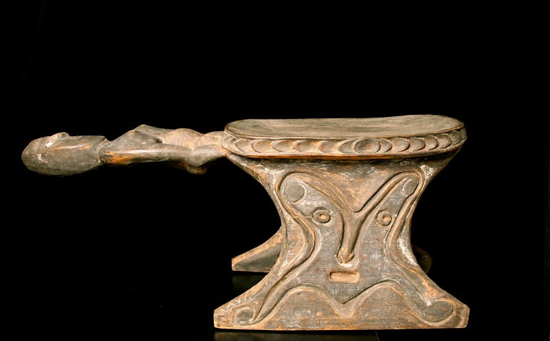 Stool with Anthropomorphic Figure, 20th Century CE
