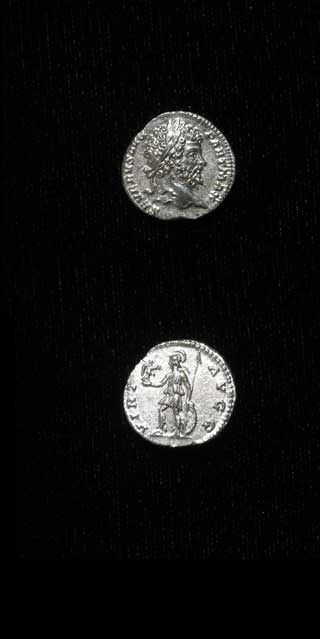 Silver Denarius of Emperor Septimius Severus, 198 CE - 211 CE