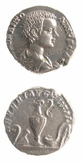 Silver Denarius of Caracalla Struck While Caesar, 196 CE - 198 CE