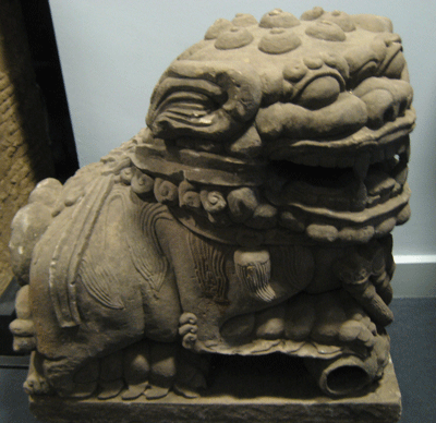 Pair of Stone Fu Dogs, 1368 CE - 1644 CE