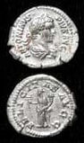 Silver Denarius of Emperor Caracalla, 200 CE - 210 CE