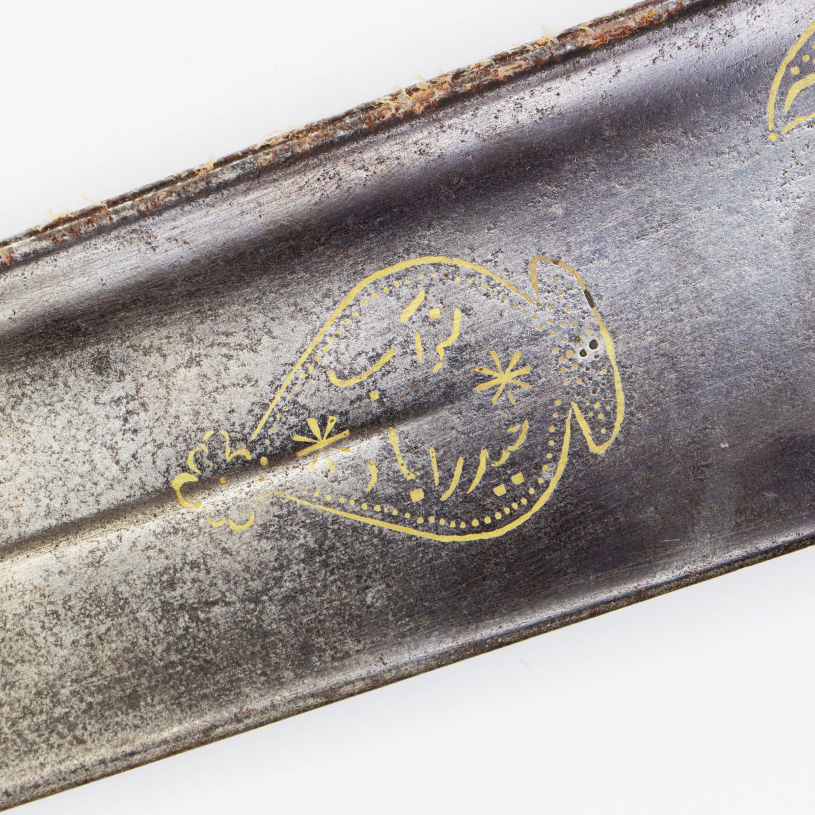 Damascened Afghan 'Khyber Knife' (Pesh-Kabz), 19th Century CE