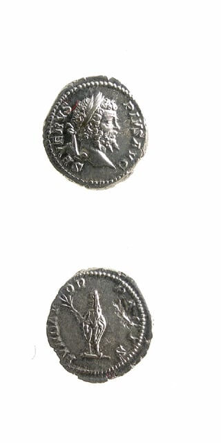 Silver Denarius of Emperor Septimius Severus, 198 CE - 211 CE
