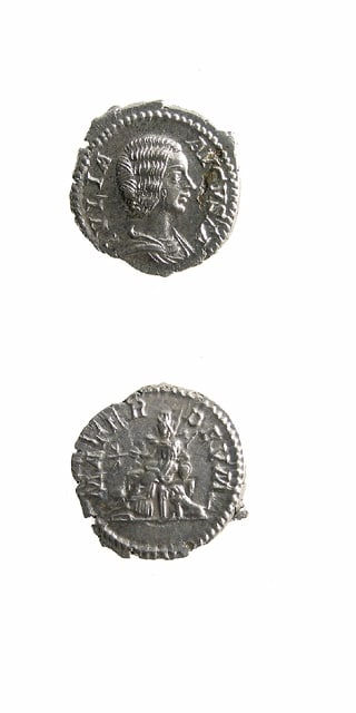 Silver Denarius of Empress Julia Domna, 196 CE - 211 CE