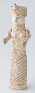 Late Roman/Byzantine Bone Sculpture of a Woman, 400 CE - 600 CE