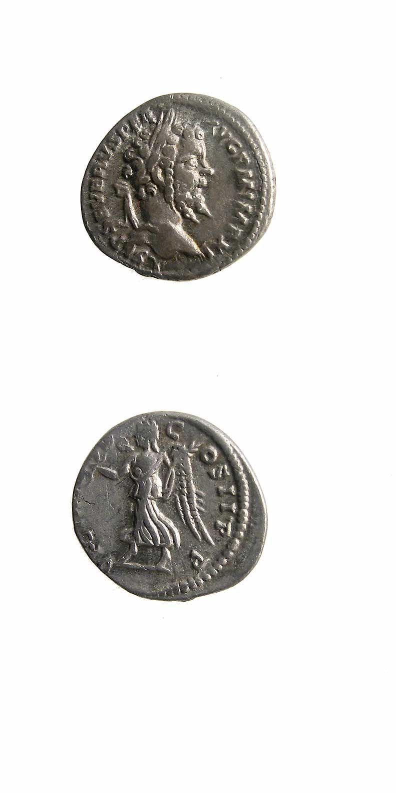 Silver Denarius of Emperor Septimius Severus, 198 CE - 211 CE