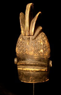 Sande Society Mende Helmet Mask, 20th Century CE