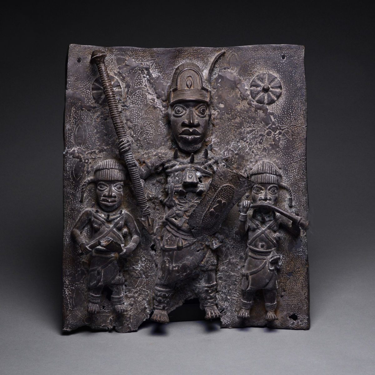 Benin Style Bronze Plaque, 19th Century AD – 20th Century AD