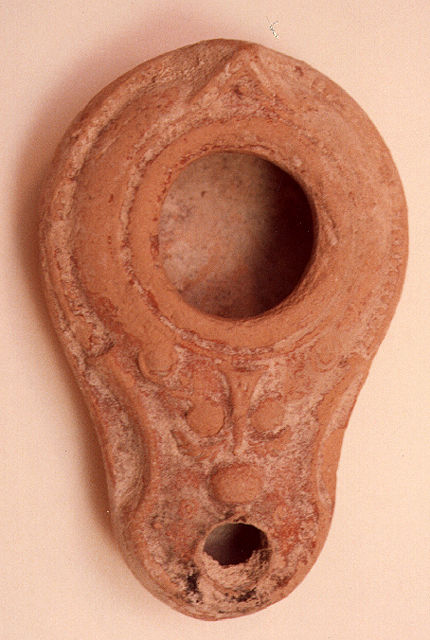 Talmudic Terracotta Oil Lamp, 300 CE - 400 CE