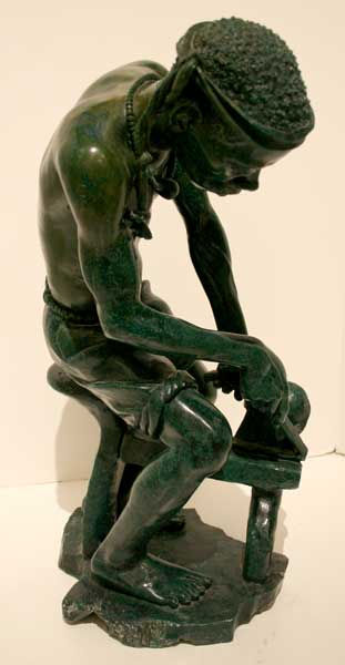 Green Stone Sculpture, 20th Century CE