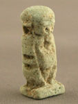 Faience Dwarf Amulet, 664 BCE - 30 BCE