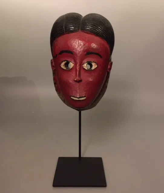 Guro Wooden Polychrome Colonian Mask, 20th Century CE