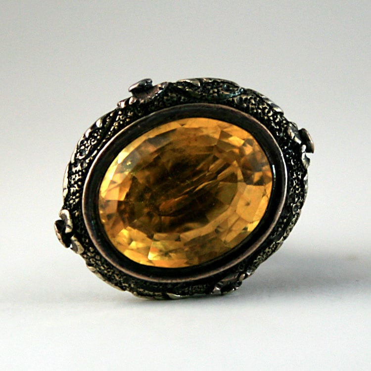 Topaz Silver Pendant, 19th Century CE - 20 CE