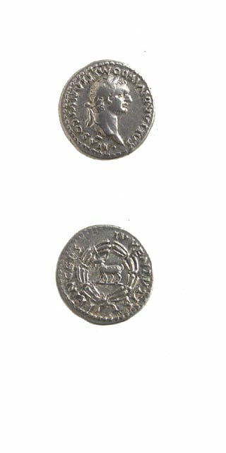 Silver Denarius of Emperor Domitian, 81 CE - 96 CE