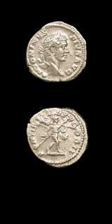 Silver Denarius of Emperor Caracalla, 200 CE - 210 CE