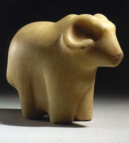 Syrian Calcite Figure of a Ram, 3000 BCE - 2000 BCE
