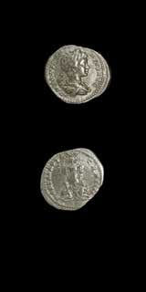 Silver Denarius of Emperor Caracalla, 200 CE - 210 CE