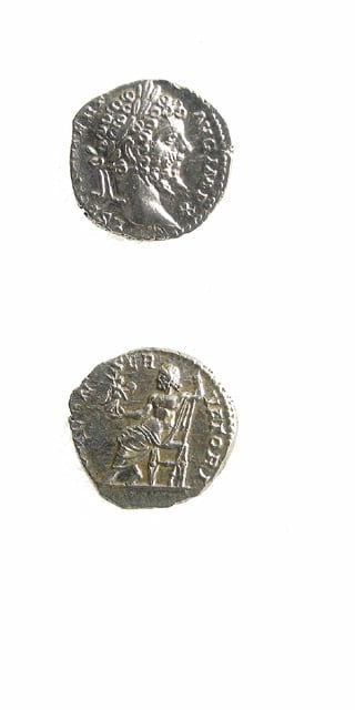 Silver Denarius of Emperor Septimius Severus, 193 CE - 198 CE