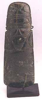 Guanacaste-Nicoya Jade Figure-Celt Pendant, 100 CE - 500 CE