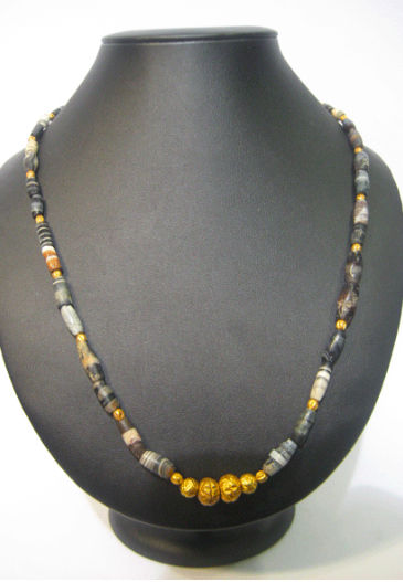 Agate Beaded Necklace, 3000 BCE - 300 CE