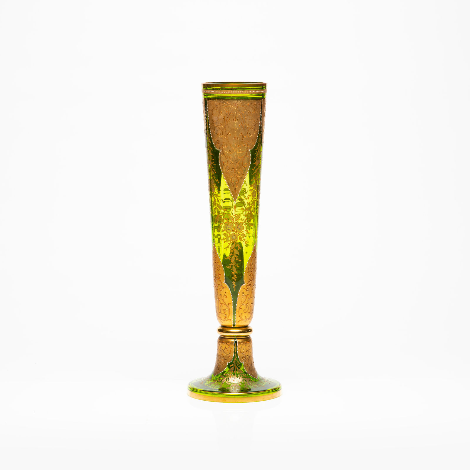 Moser Glass Beaker with Gold Decoration, 19th Century