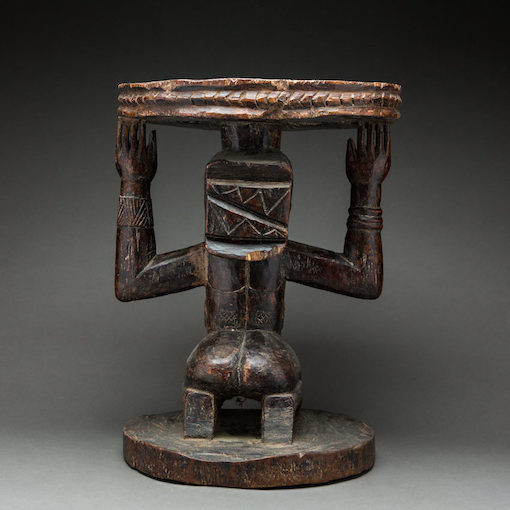 Hemba Wooden Caryatid Stool, 20th Century CE