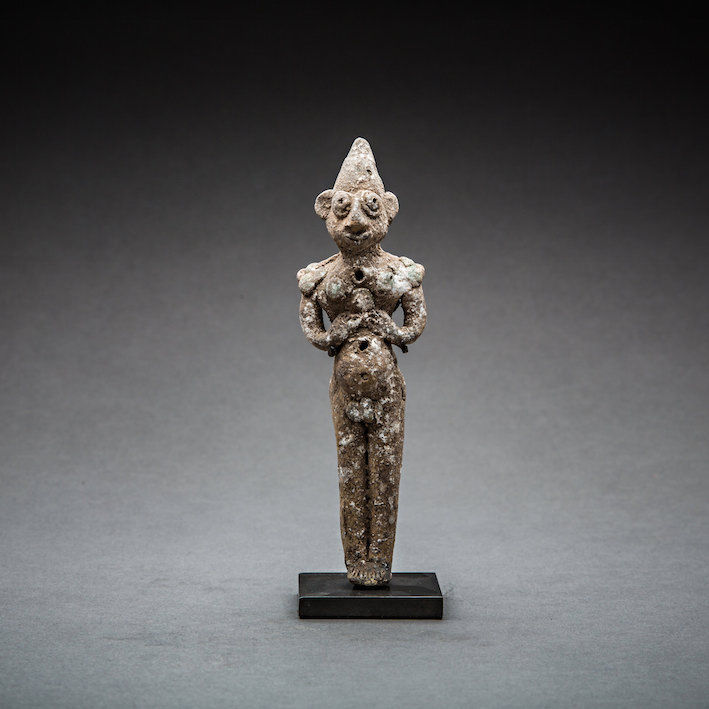 Indus Valley Terracotta Figurine of a Male Deity, 2800 BCE - 2000 BCE