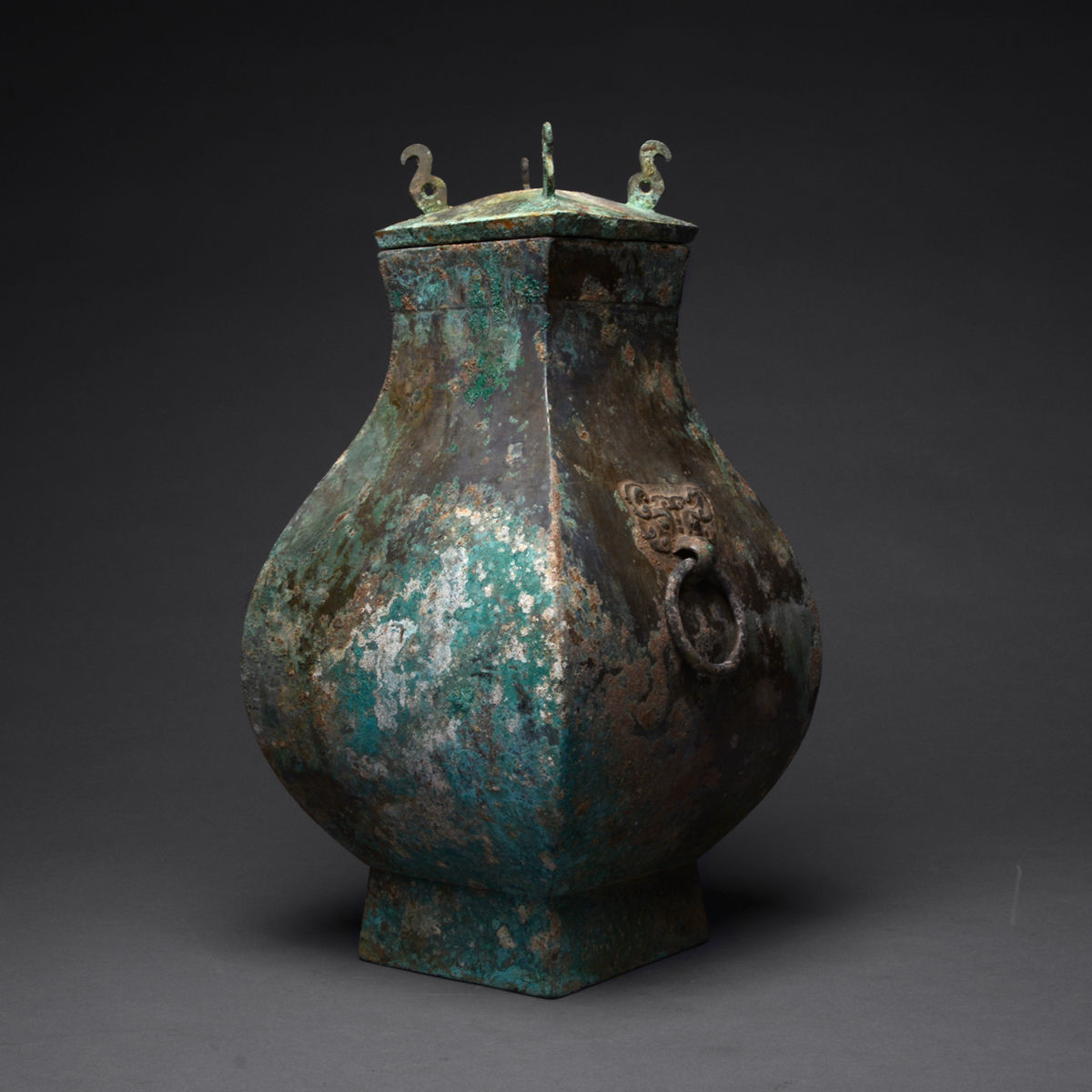 Han Bronze Fang Hu, 206 BCE - 220 CE