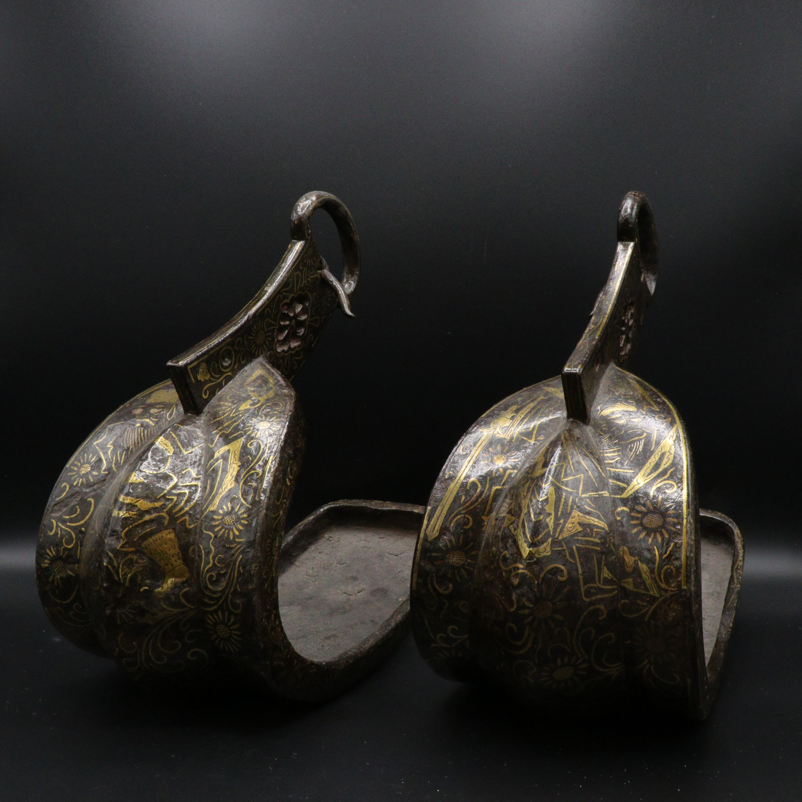 Pair of Edo Japanese Stirrups, 16th-18th century CE
