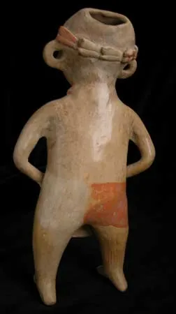 Chinesco Style (Type B) Nayarit Sculpture of a Standing Woman, 300 BCE - 300 CE