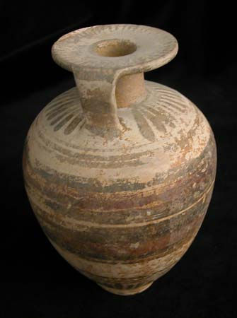 Corinthian Jug with Red and Black Decorations, 600 BCE - 400 CE