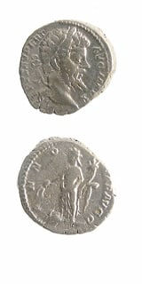 Silver Denarius of Emperor Septimius Severus, 193 CE - 198 CE
