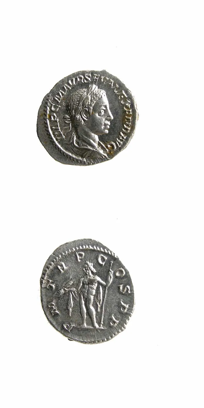 Silver Denarius of Emperor Severus Alexander, 222 CE - 228 CE