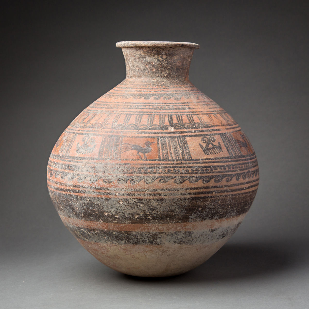 Painted Earthenware Jar, 1500 BCE - 1000 BCE