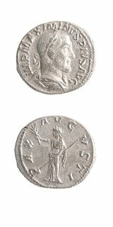 Silver Denarius of Emperor Maximinus I, 235 CE - 238 CE
