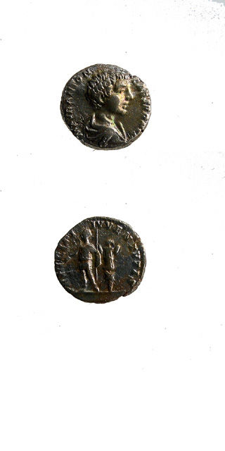 Silver Denarius of Caracalla Struck While Caesar, 196 CE - 198 CE