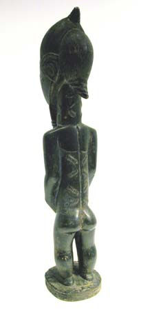 Baule Wooden Blolo Bian Spirit Husband Sculpture, 20th Century CE