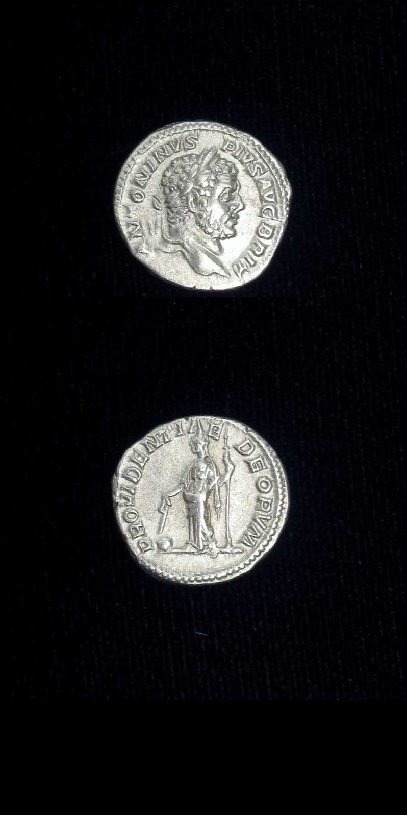 Silver Denarius of Emperor Caracalla, 210 CE - 213 CE