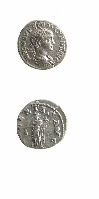 Silver Denarius of Emperor Severus Alexander, 222 CE - 228 CE
